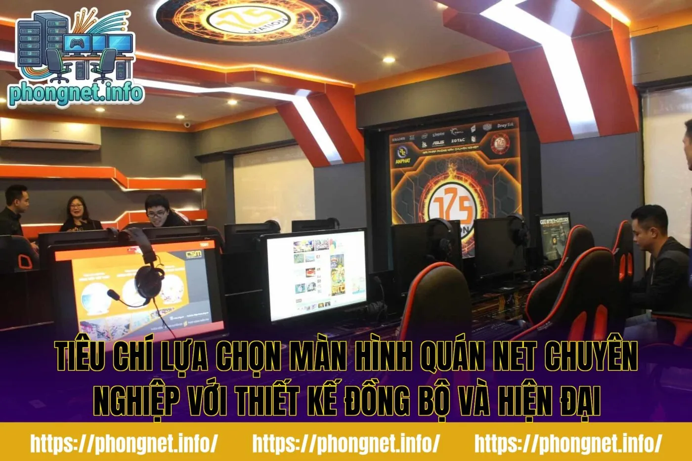 Tiêu chí lựa chọn màn hình quán net chuyên nghiệp với thiết kế đồng bộ và hiện đại