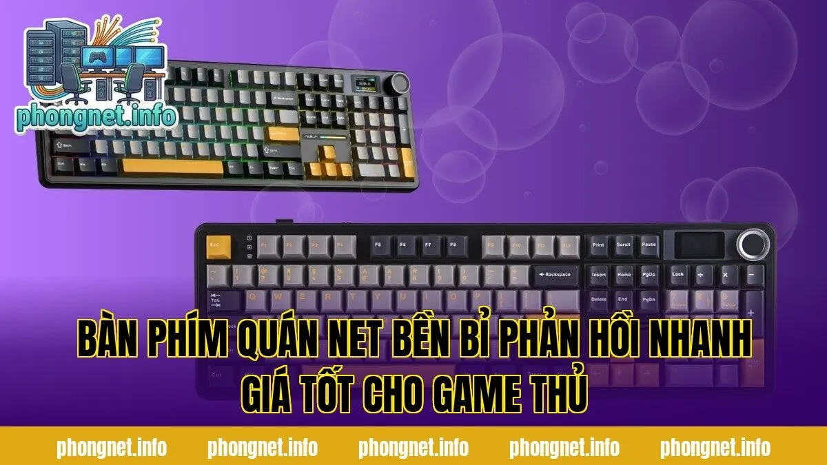 Bàn Phím Quán Net Bền Bỉ Phản Hồi Nhanh Giá Tốt Cho Game Thủ