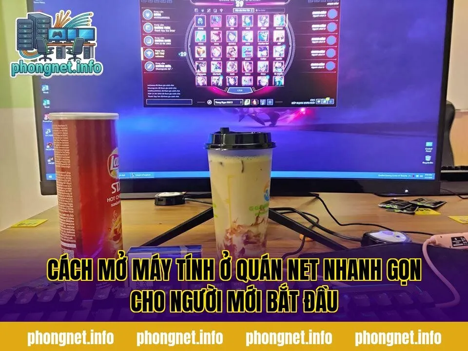 Cách Mở Máy Tính Ở Quán Net Nhanh Gọn Cho Người Mới Bắt Đầu