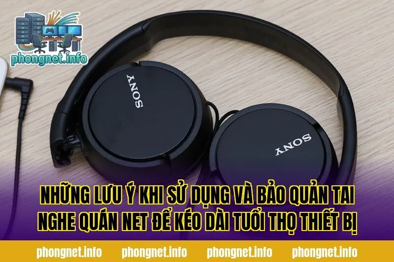 Những lưu ý khi sử dụng và bảo quản tai nghe quán net để kéo dài tuổi thọ thiết bị