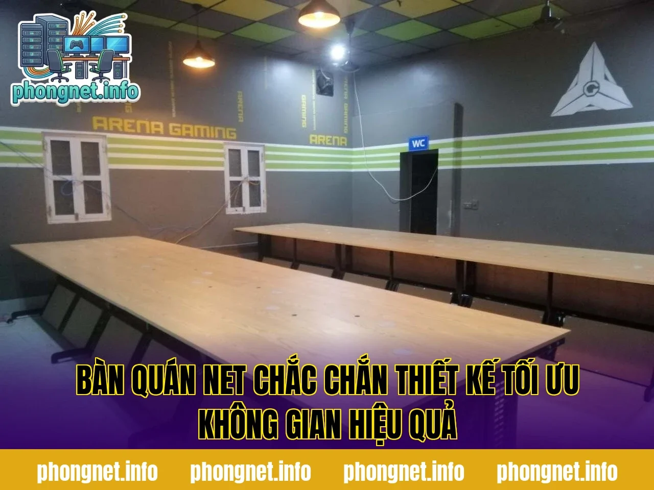 Bàn Quán Net Chắc Chắn Thiết Kế Tối Ưu Không Gian Hiệu Quả