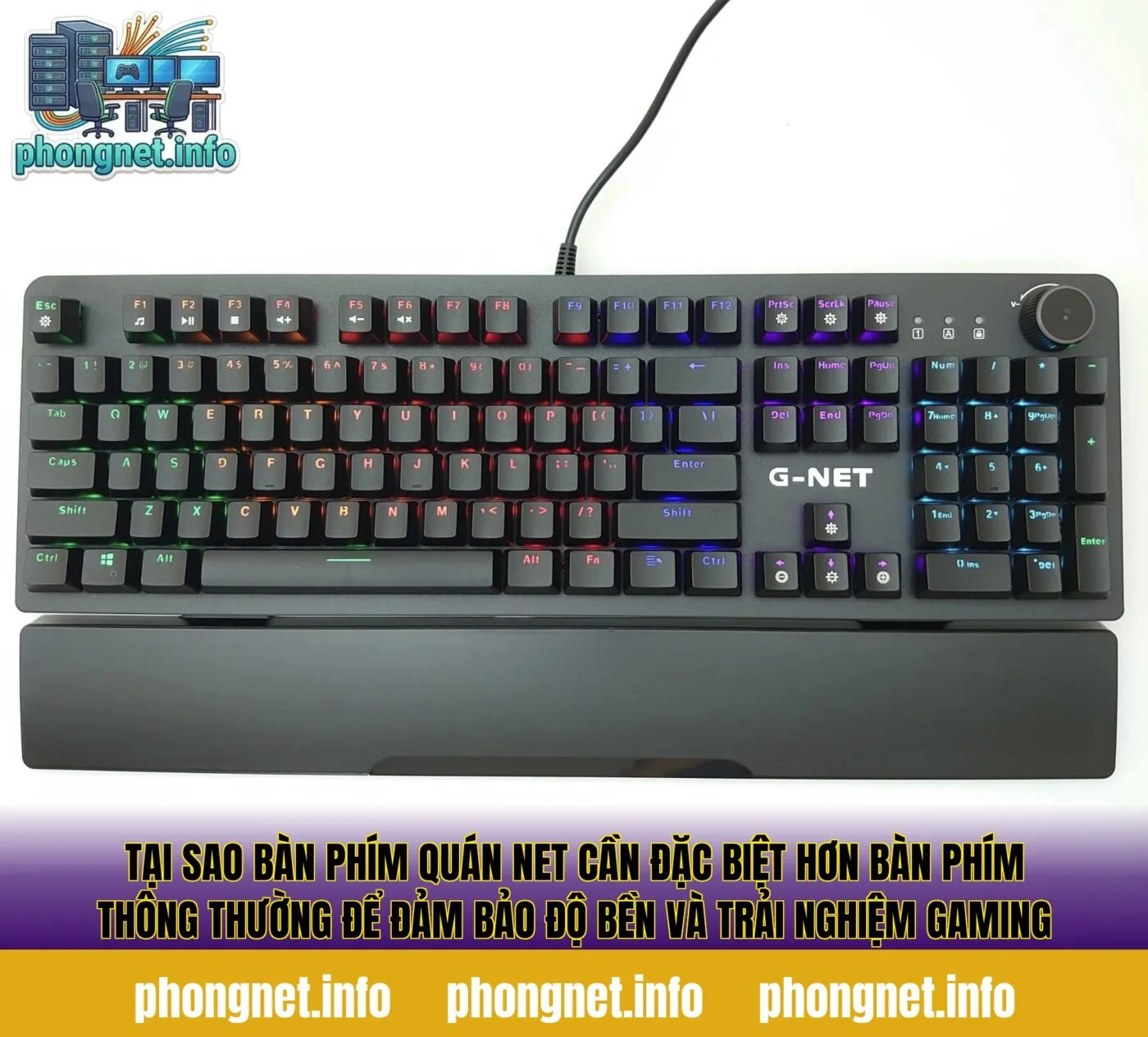 Tại sao bàn phím quán net cần đặc biệt hơn bàn phím thông thường để đảm bảo độ bền và trải nghiệm gaming